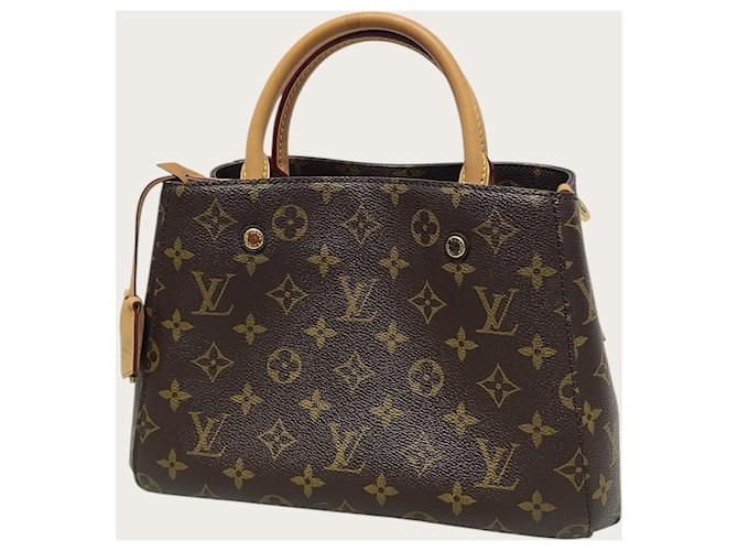 Louis Vuitton Borsa a spalla Monogram Montaigne BB Marrone - vista 2
