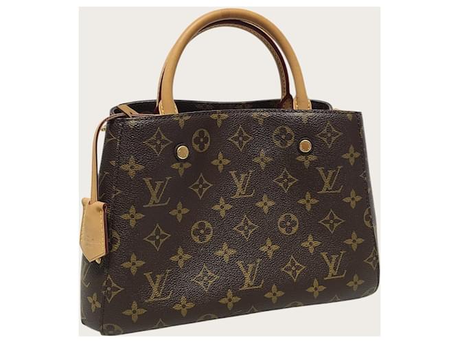 Louis Vuitton Borsa a spalla Monogram Montaigne BB Marrone - vista 3