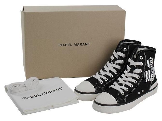Isabel Marant Sneakers Benkin da donna Argento - vista 8