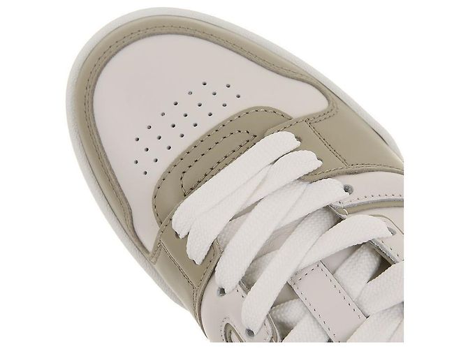 Fendi Sneakers FF Logo Leather Match AOMN Bianco - vista 8