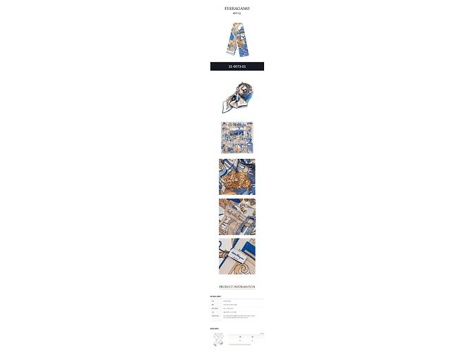 Salvatore Ferragamo Foulard in seta Studio Print - vista 2