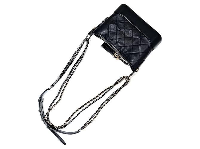 Chanel Borsa Hobo Gabrielle Small Nero - vista 3