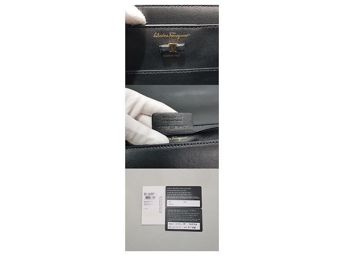 Salvatore Ferragamo Nuova Borsa Vara Chain a Tracolla Nero - vista 10