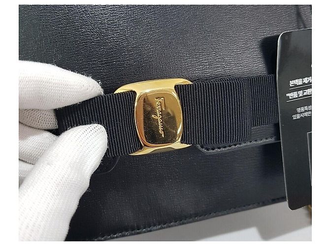 Salvatore Ferragamo Nuova Borsa Vara Chain a Tracolla Nero - vista 2