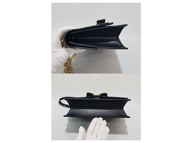 Salvatore Ferragamo Nuova Borsa Vara Chain a Tracolla Nero - vista 4