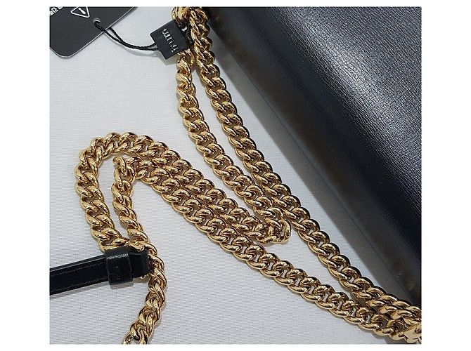 Salvatore Ferragamo Nuova Borsa Vara Chain a Tracolla Nero - vista 8