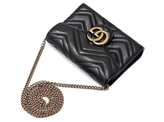 Gucci Borsa a tracolla Marmont Matelassé - vista 3
