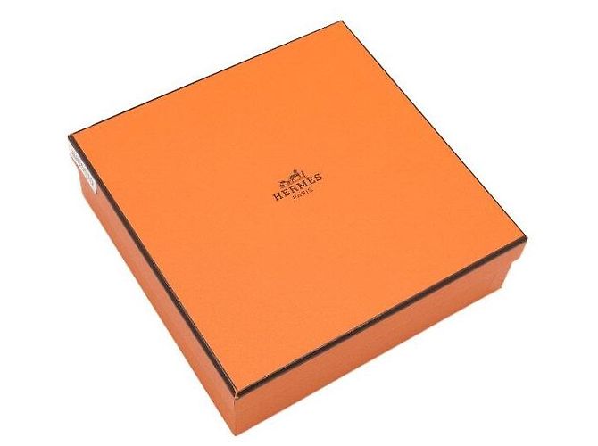 Hermès Cintura bicolore marrone e arancione da uomo - vista 7
