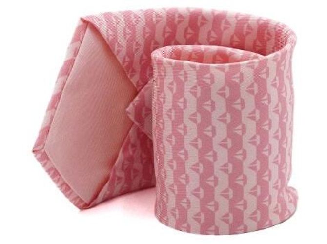 Hermès Pink Sailboat Pattern Silk Tie - view 2