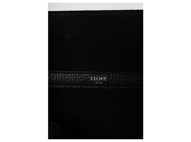 Céline Grained Calfskin Large Backpack Black - view 10