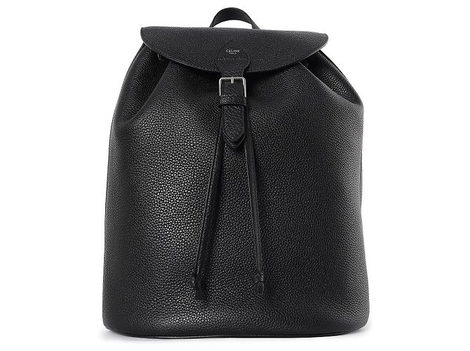 Céline Grained Calfskin Large Backpack Black - view 3