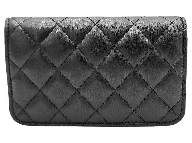 Chanel Mini borsa pouch con tracolla in pelle di agnello - vista 2