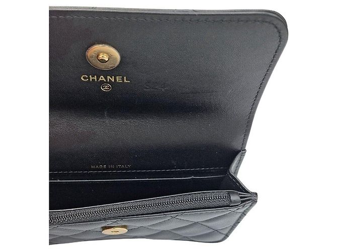 Chanel Mini borsa pouch con tracolla in pelle di agnello - vista 6