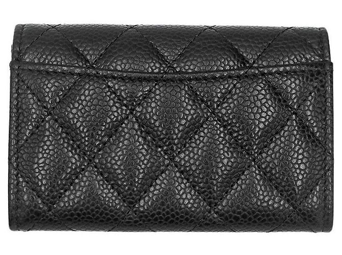 Chanel Tarjetero de piel Caviar Negro - vista 2