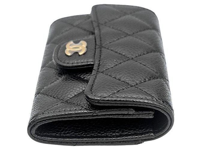 Chanel Tarjetero de piel Caviar Negro - vista 4