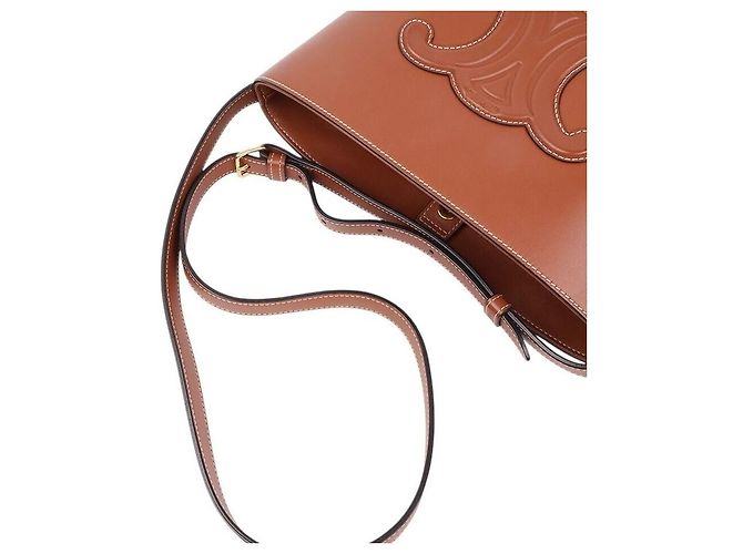 Céline Triomphe Bucket Bag Small Braun - Ansicht 3