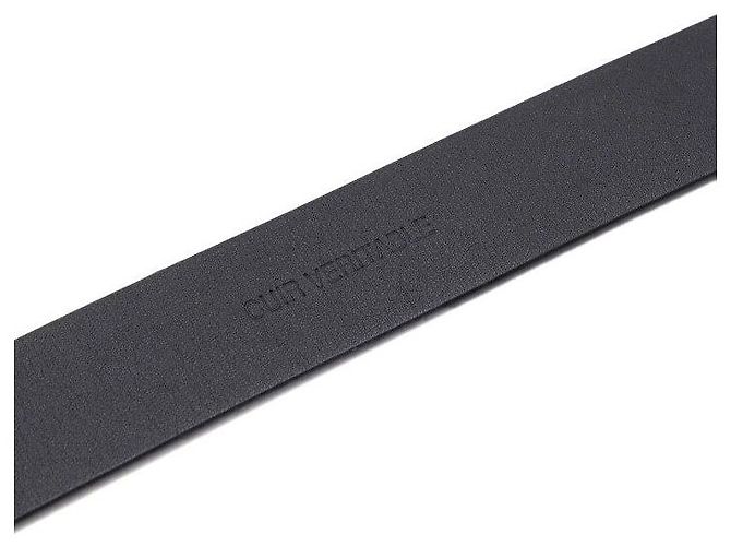 Chanel Damengürtel aus schwarzem Leder mit goldfarbenem CC-Logo - Ansicht 8