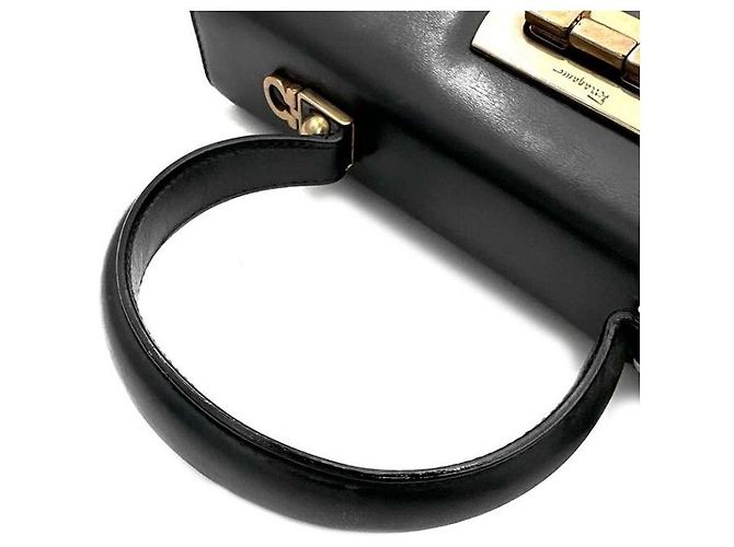 Salvatore Ferragamo Borsa Tote Kelly Nero - vista 6