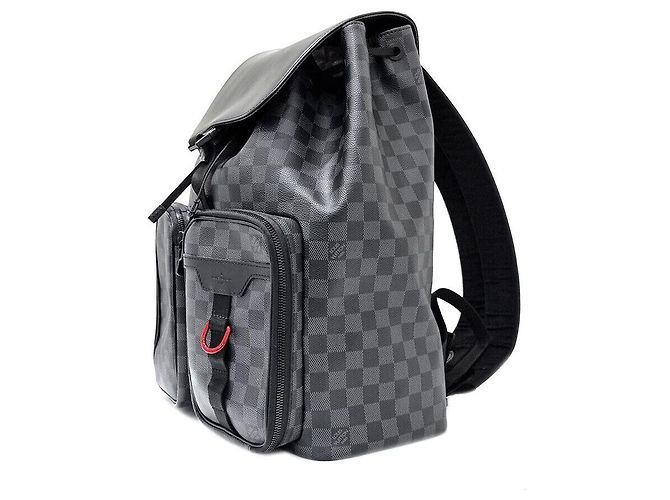 Louis Vuitton Zaino Utility Damier Graphite Multicolore - vista 3