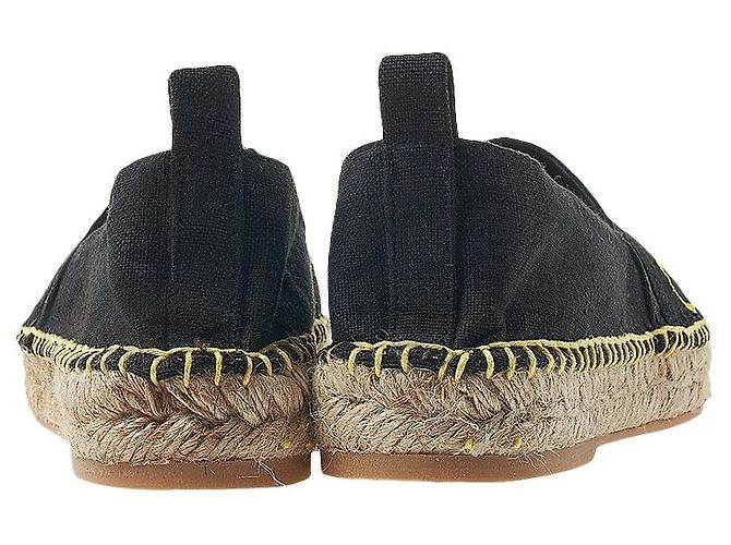 Off White Espadrillas in tela con logo da donna Nero - vista 4