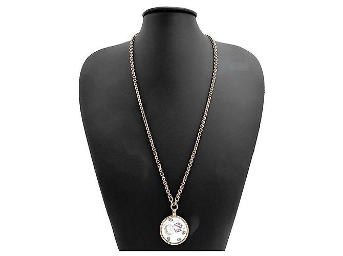 Hermès Collier Medallion Necklace Dourado - vista 2