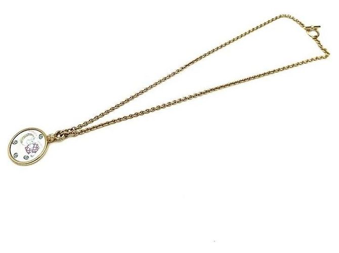 Hermès Collier Medallion Necklace Dourado - vista 3