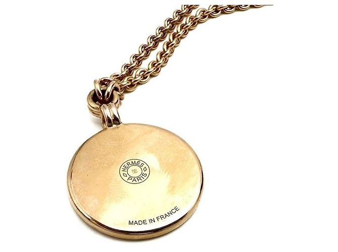 Hermès Collier Medallion Necklace Dourado - vista 5
