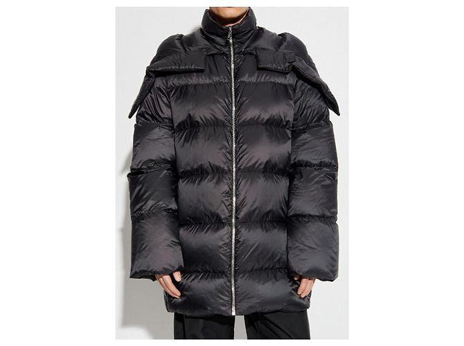 Moncler CYCLOPIC Hooded Down Coat Black - view 6