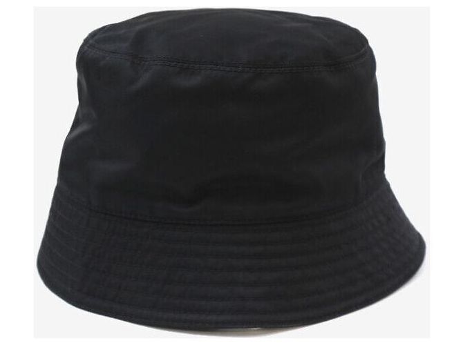 Prada Re-Nylon Bucket Hat mit Dreieckslogo Schwarz - Ansicht 2