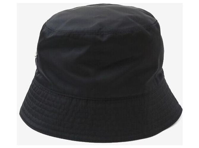 Prada Re-Nylon Bucket Hat mit Dreieckslogo Schwarz - Ansicht 3