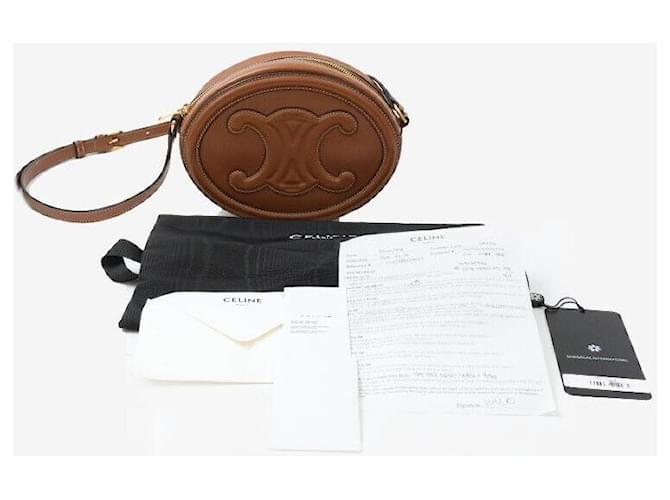 Céline Borsa a tracolla Oval Pulse Marrone - vista 8