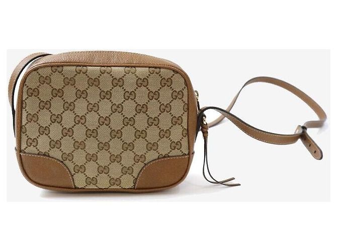 Gucci Borsa a tracolla GG Disco Brown Marrone - vista 3