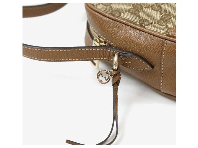 Gucci Borsa a tracolla GG Disco Brown Marrone - vista 6