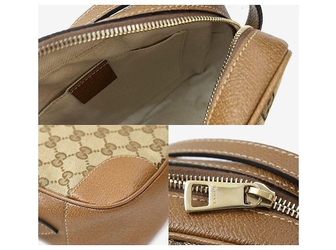 Gucci Borsa a tracolla GG Disco Brown Marrone - vista 7