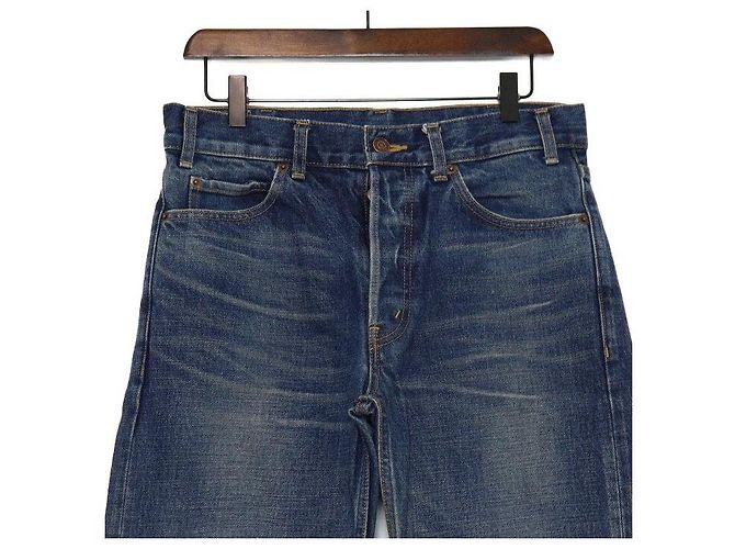 Céline Jeans Dark Union Wash Denim Distressed Women's Jeans Multicolor - vista 2