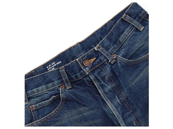 Céline Jeans Dark Union Wash Denim Distressed Women's Jeans Multicolor - vista 5
