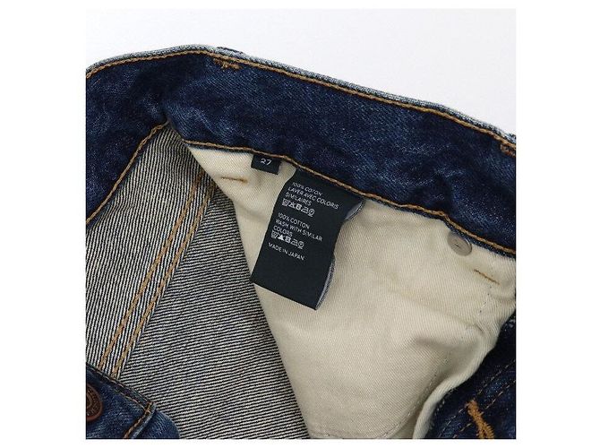 Céline Jeans Dark Union Wash Denim Distressed Women's Jeans Multicolor - vista 8