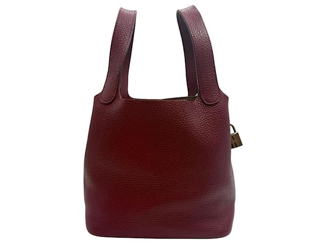 Hermès Picotin Clemence Rouge Ash Rosso - vista 2