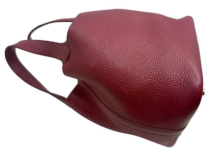 Hermès Picotin Clemence Rouge Ash Rosso - vista 6