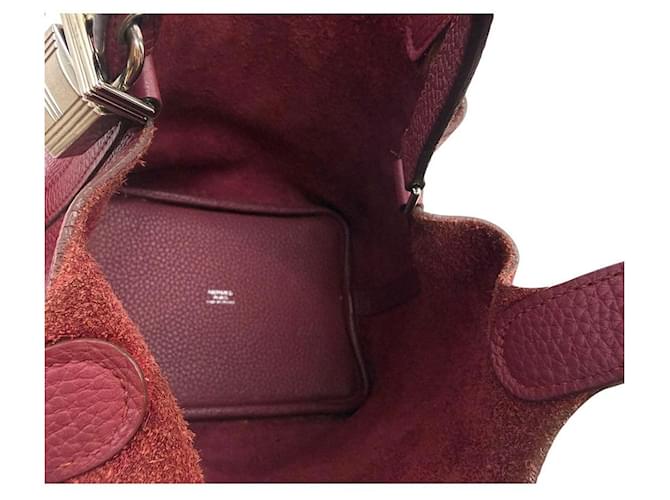 Hermès Picotin Clemence Rouge Ash Rosso - vista 7