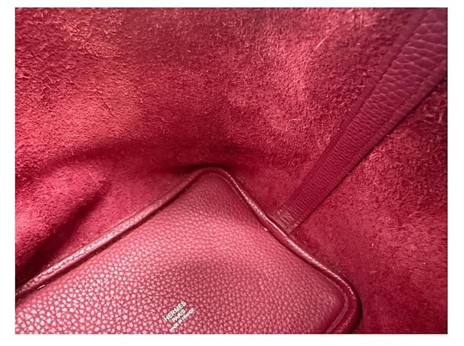 Hermès Picotin Clemence Rouge Ash Rosso - vista 8