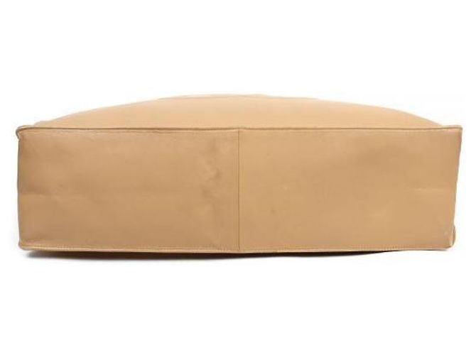 Chanel Borsa a tracolla beige con grande catena CC Marrone - vista 4