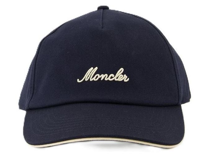 Moncler Cappellino da baseball in cotone Blu - vista 3