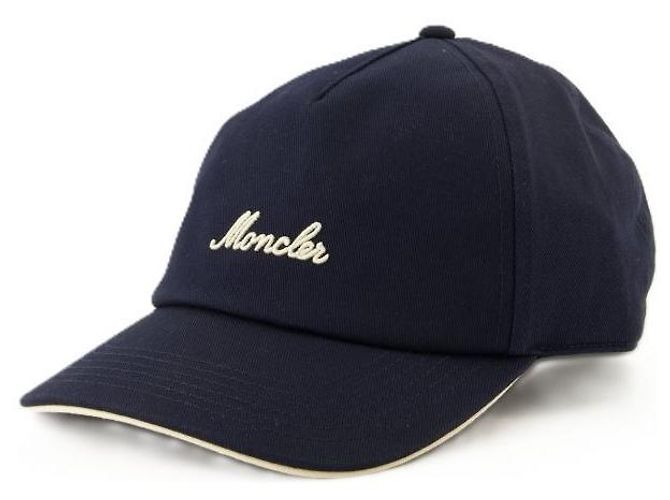 Moncler Cappellino da baseball in cotone Blu - vista 4