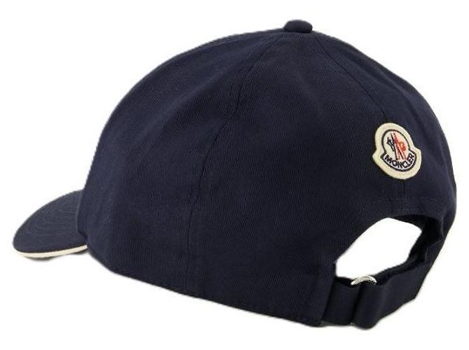 Moncler Cappellino da baseball in cotone Blu - vista 5
