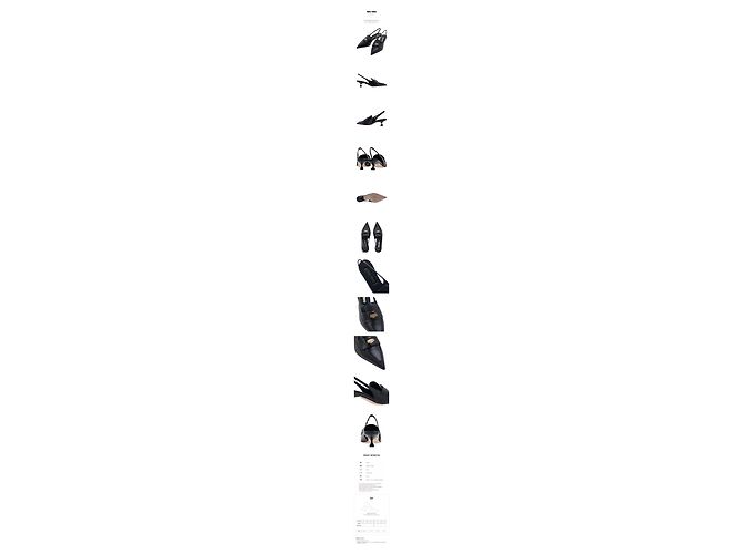 Miu Miu Décolleté slingback in pelle con logo da donna XUQ Nero - vista 11