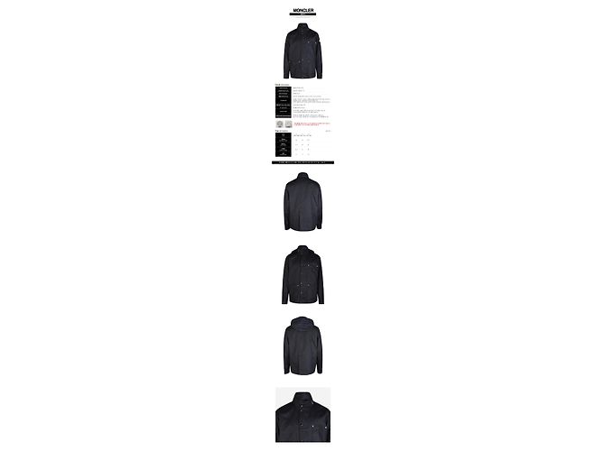 Moncler Chaser Denim Field Jacket für Herren Denim Blue - Ansicht 2
