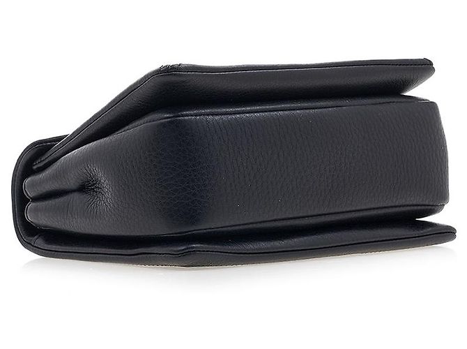 Valentino Borsa a tracolla in pelle con catena e borchia da donna ILK Nero - vista 5