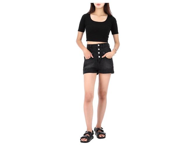 Isabel Marant Denim-Shorts Rot - Ansicht 14