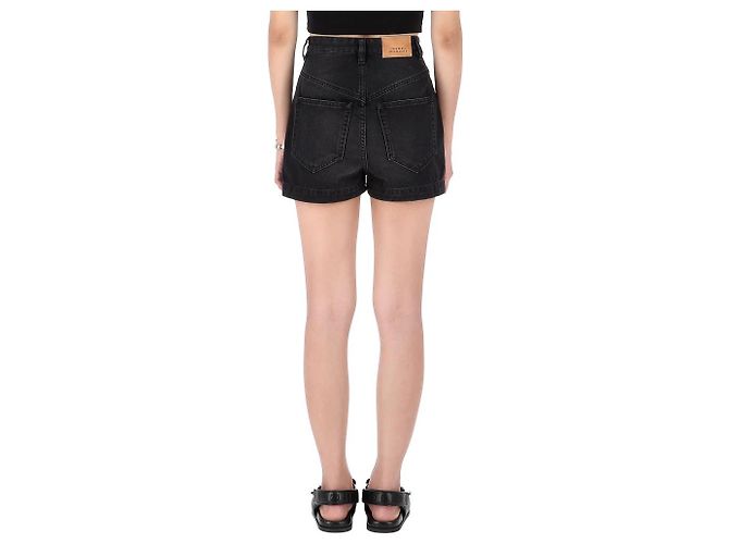 Isabel Marant Denim-Shorts Rot - Ansicht 4